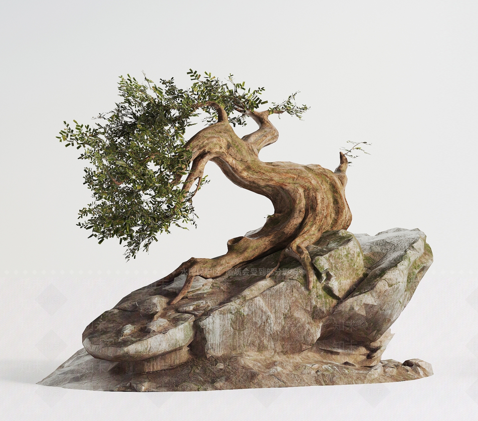 迎客松树3D模型下载【ID:1150434605】