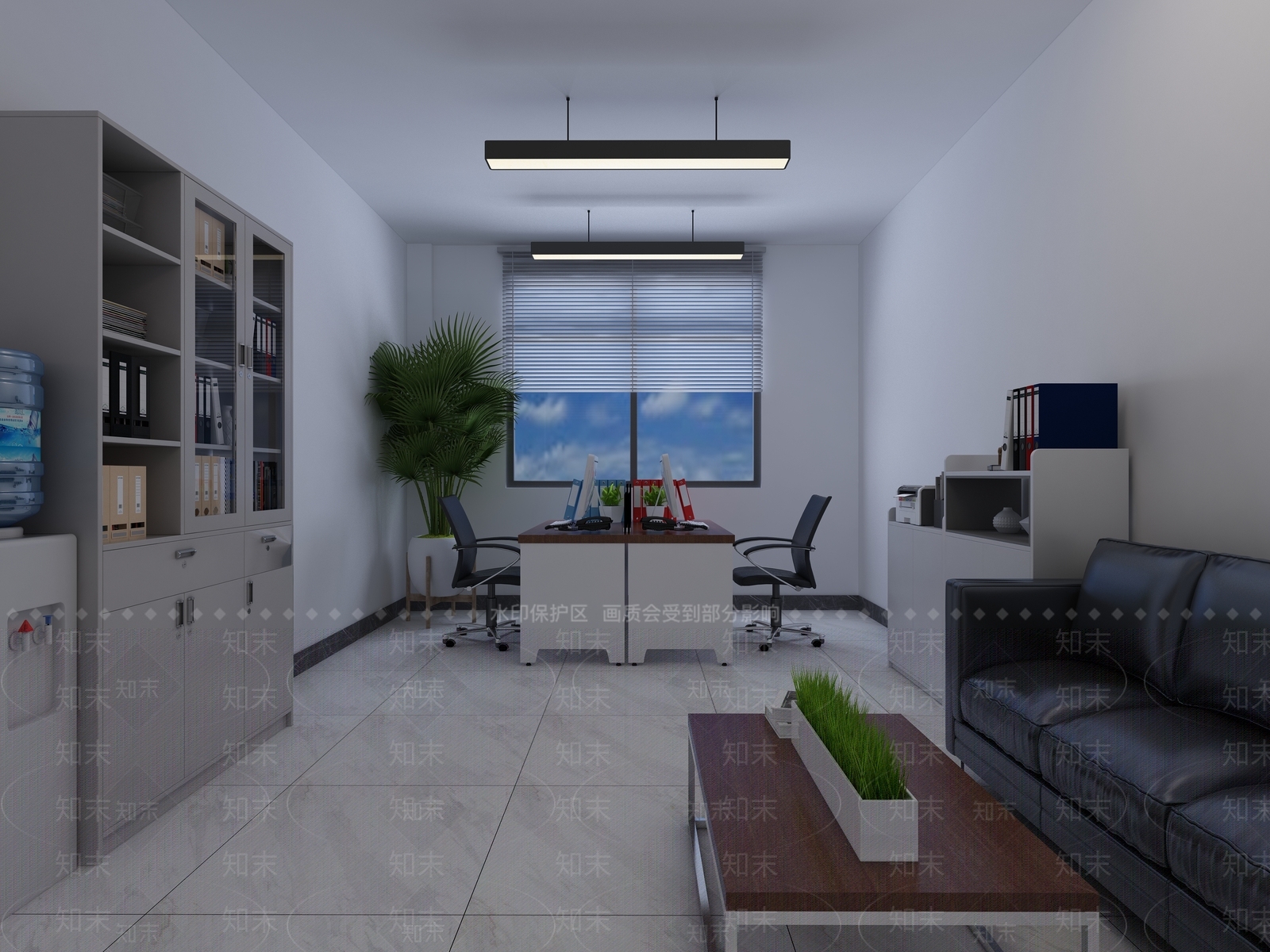 现代财务办公室3D模型下载【ID:1150434905】