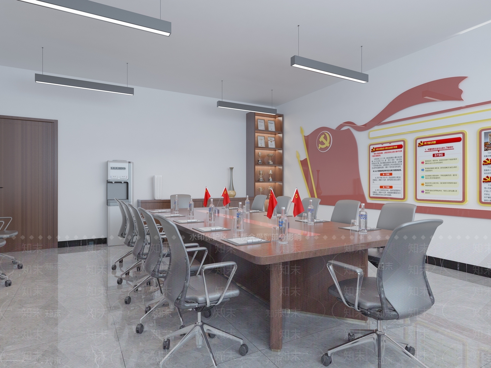 现代党建空间3D模型下载【ID:1150435202】