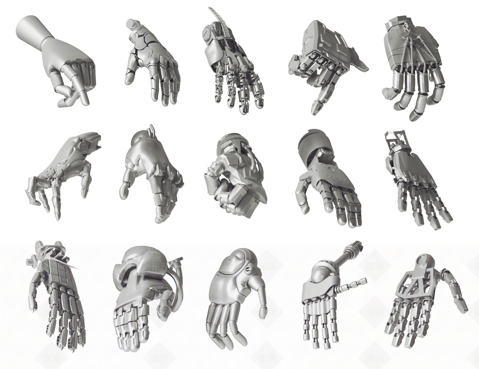 机械科技手3D模型下载【ID:1150435710】
