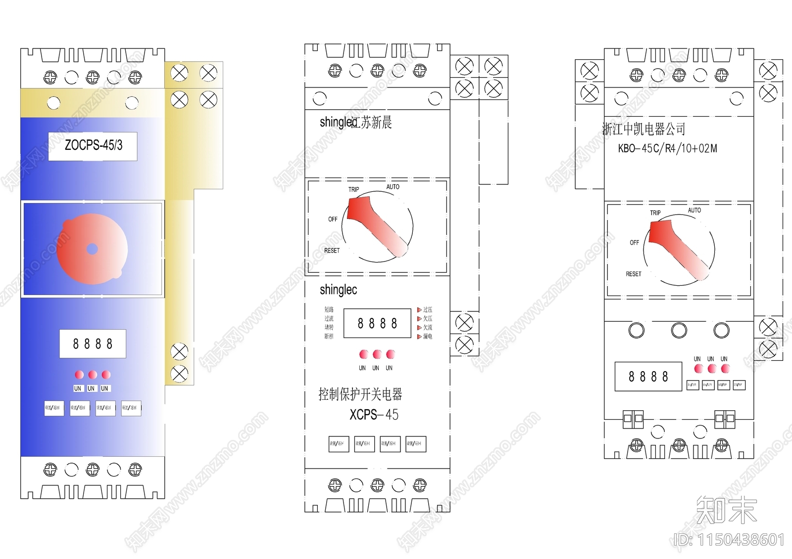 常用电气元器件图库汇总施工图下载【ID:1150438601】