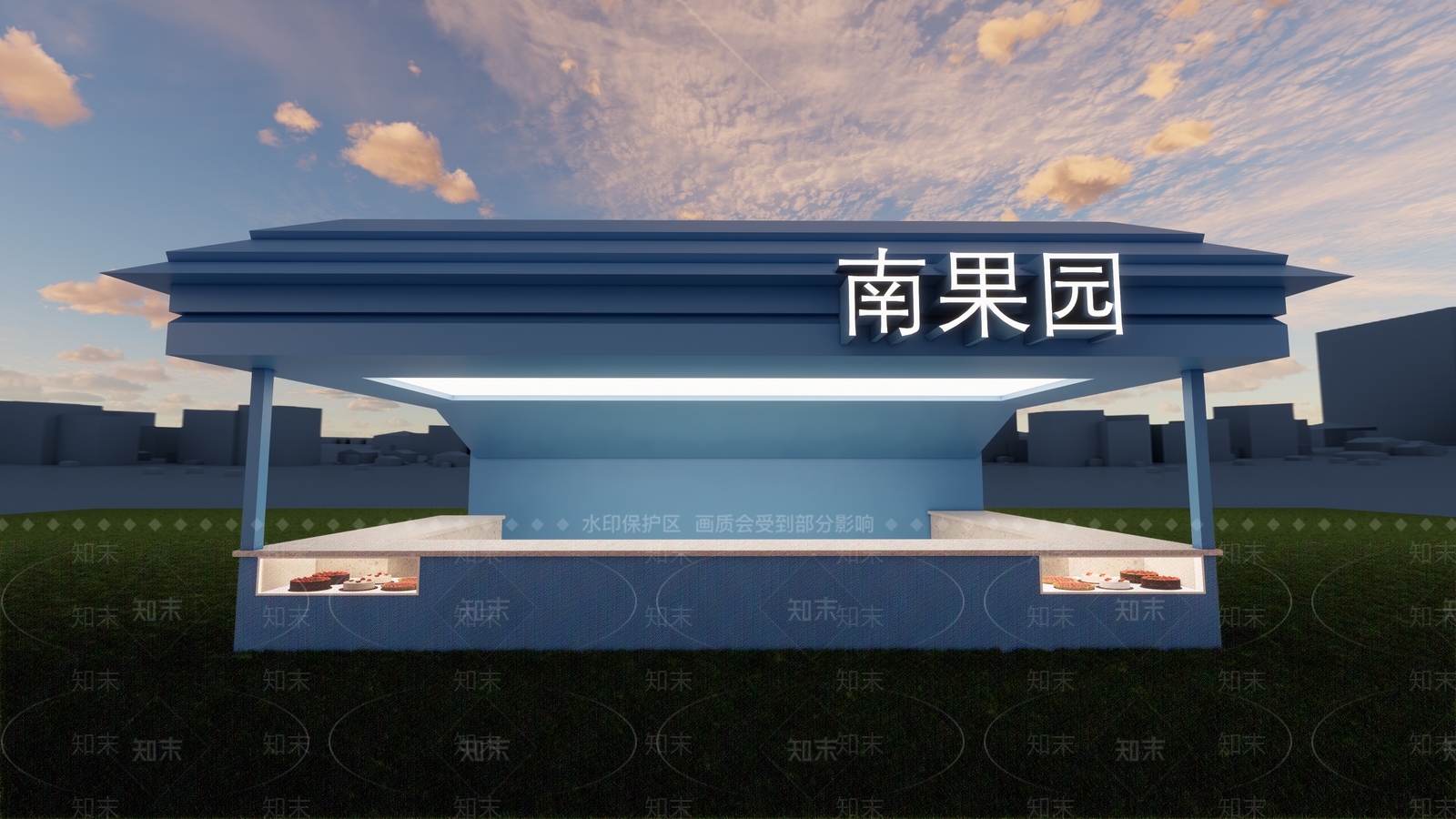 现代甜品面包店SU模型下载【ID:1150439562】