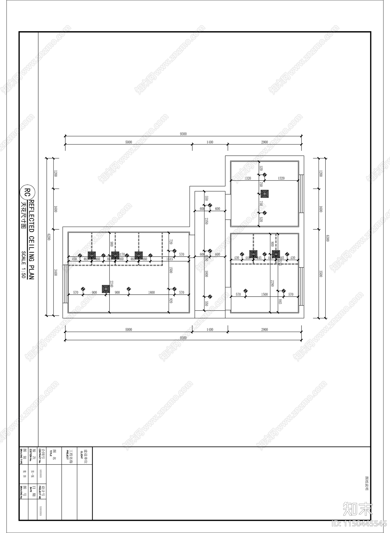 小区公共卫生间cad施工图下载【ID:1150445545】