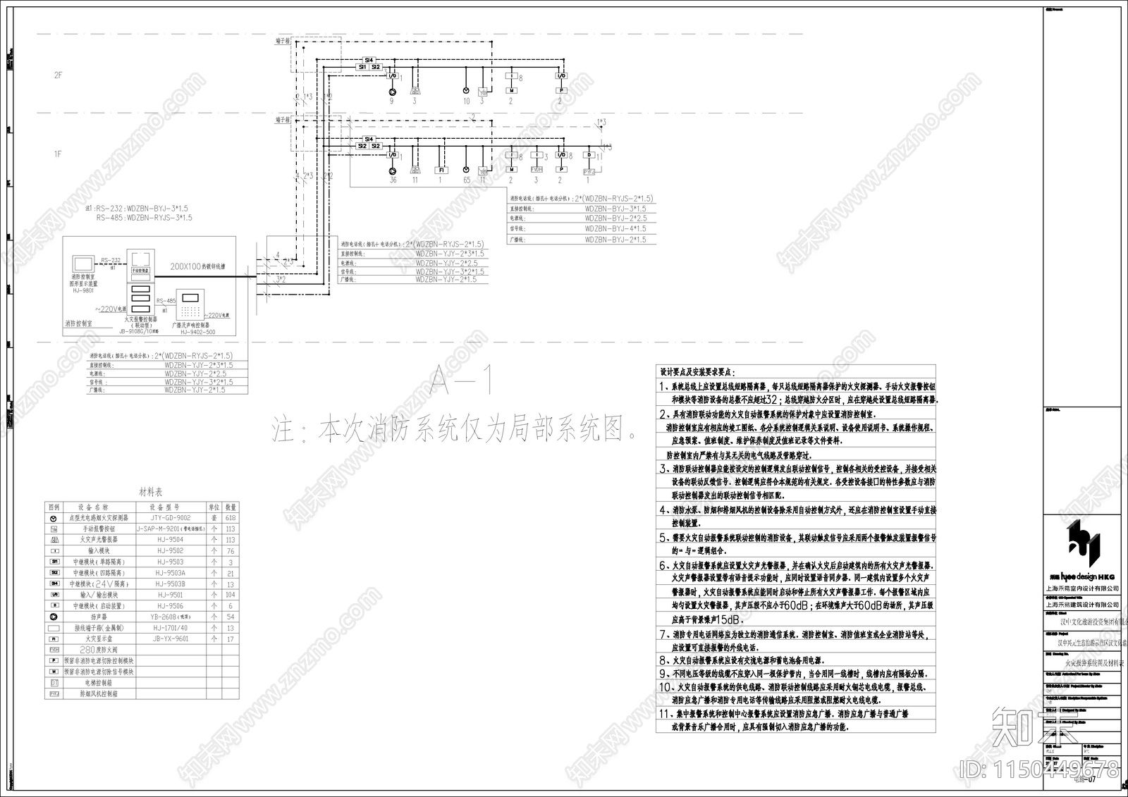 电气系统图cad施工图下载【ID:1150449678】
