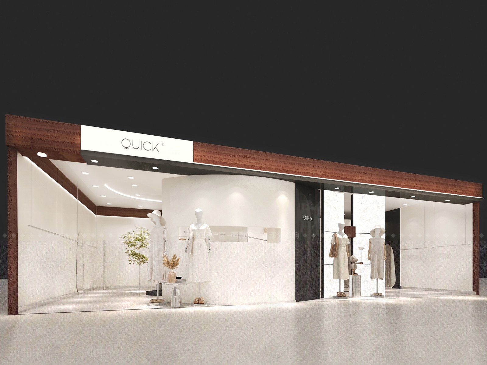女士服装买手店3D模型下载【ID:1150450354】