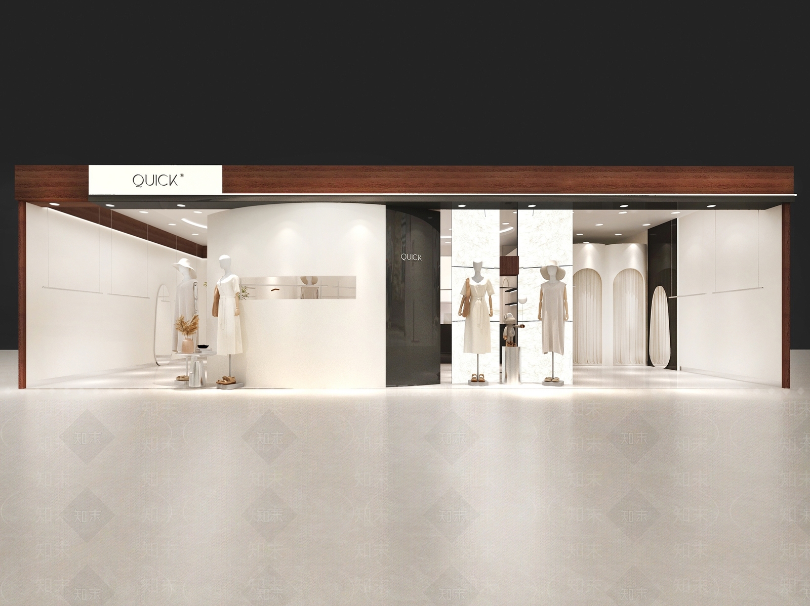 女士服装买手店3D模型下载【ID:1150450354】
