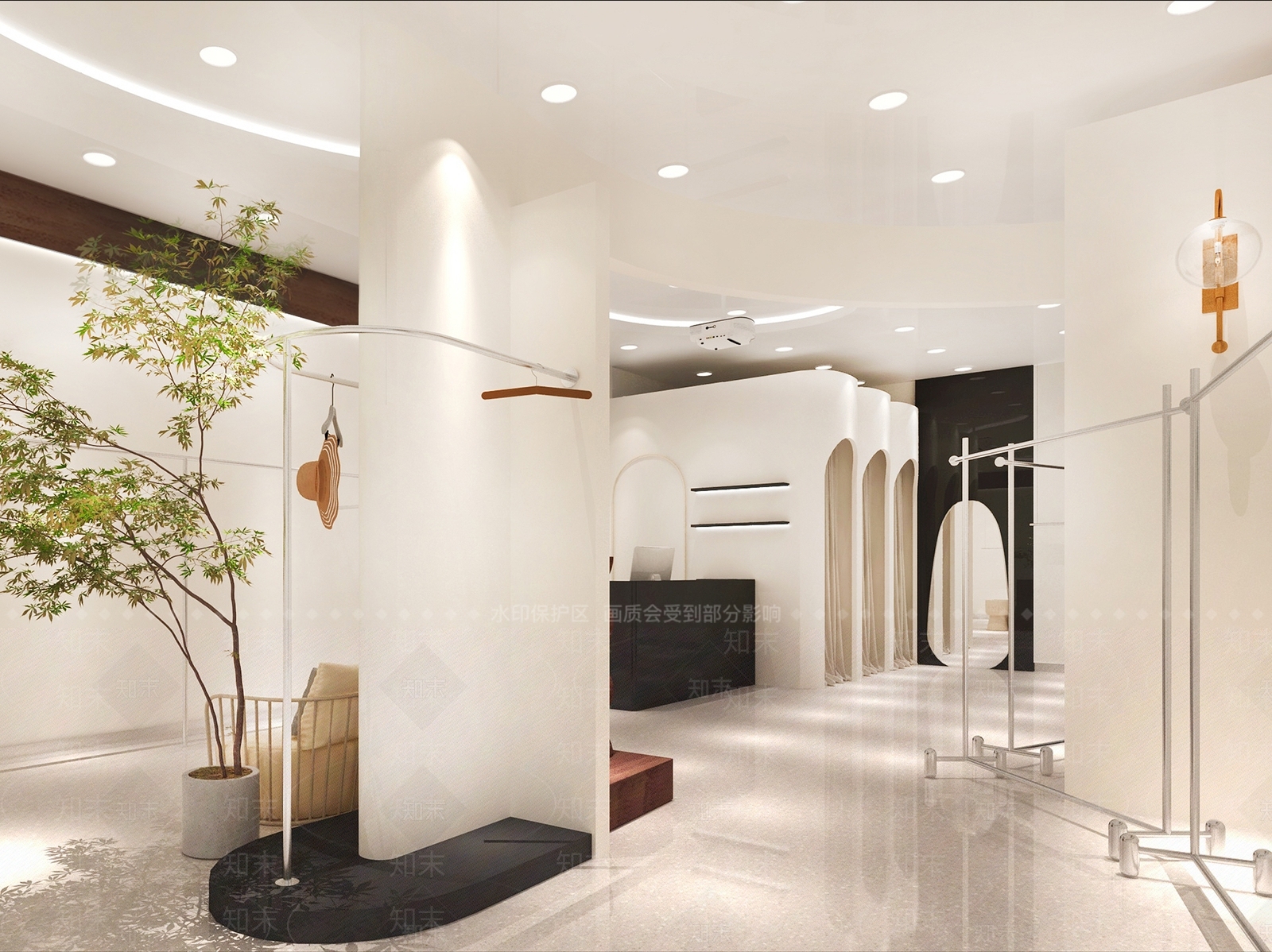 女士服装买手店3D模型下载【ID:1150450354】