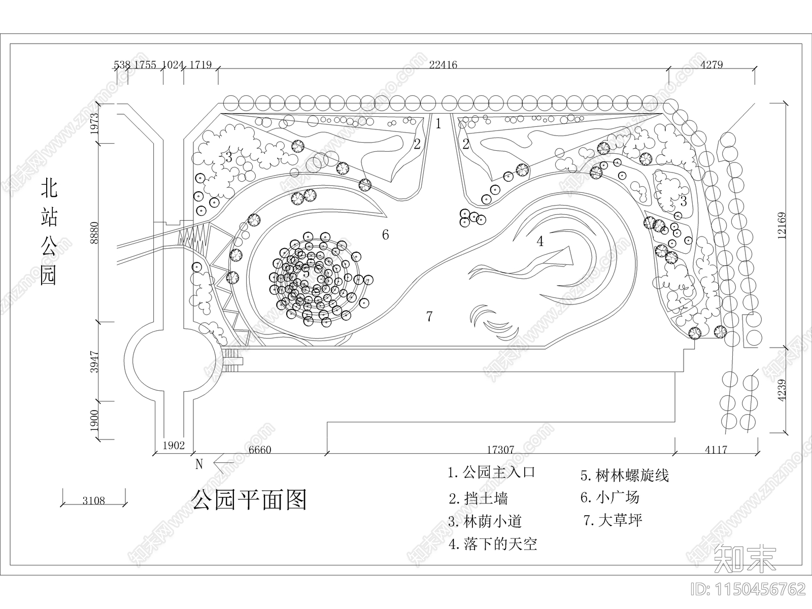 最新公园方案规划设计图合集cad施工图下载【ID:1150456762】