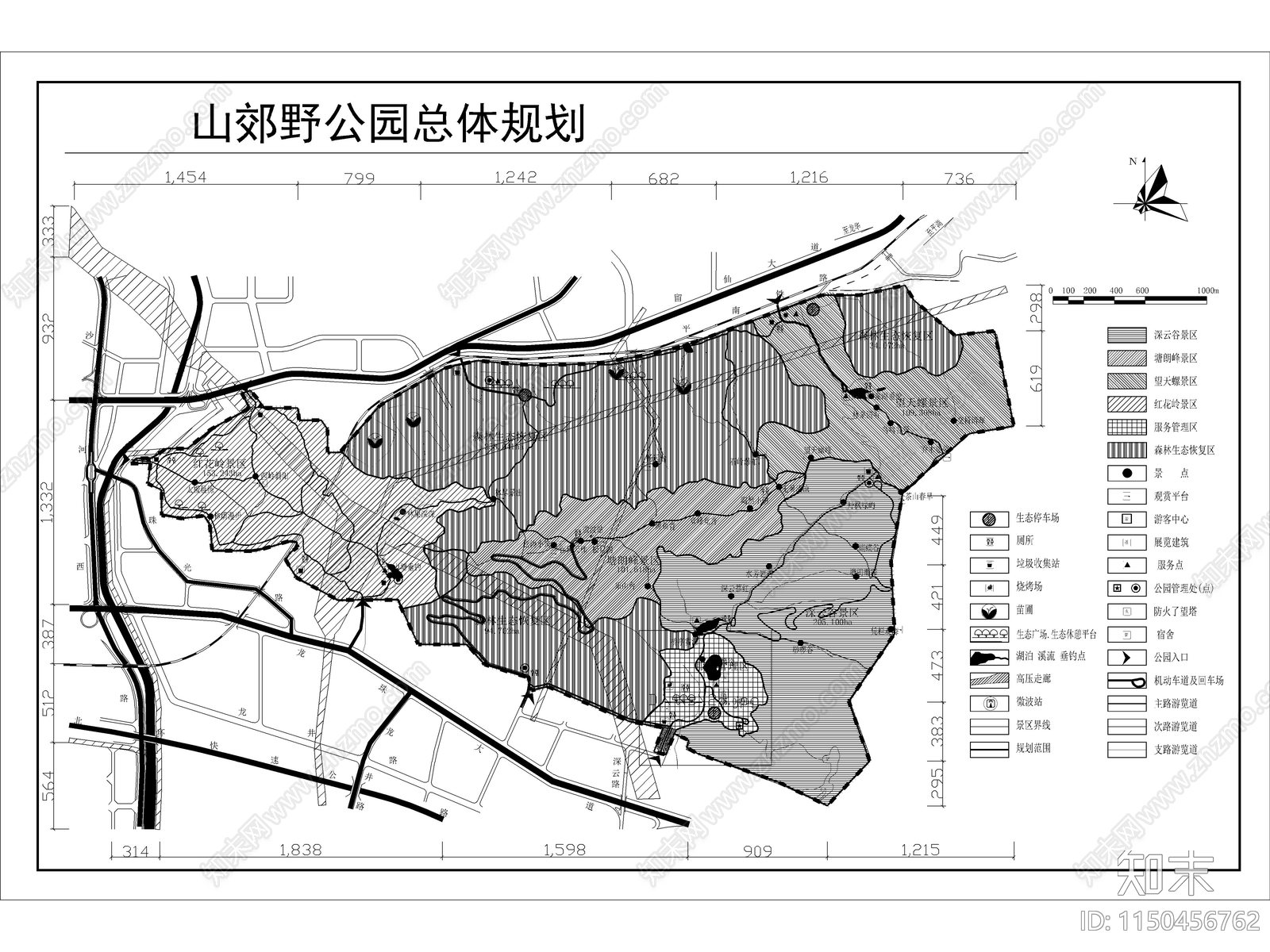 最新公园方案规划设计图合集cad施工图下载【ID:1150456762】