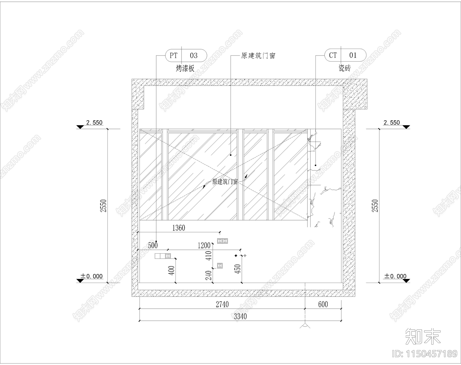 厨房cad施工图下载【ID:1150457189】