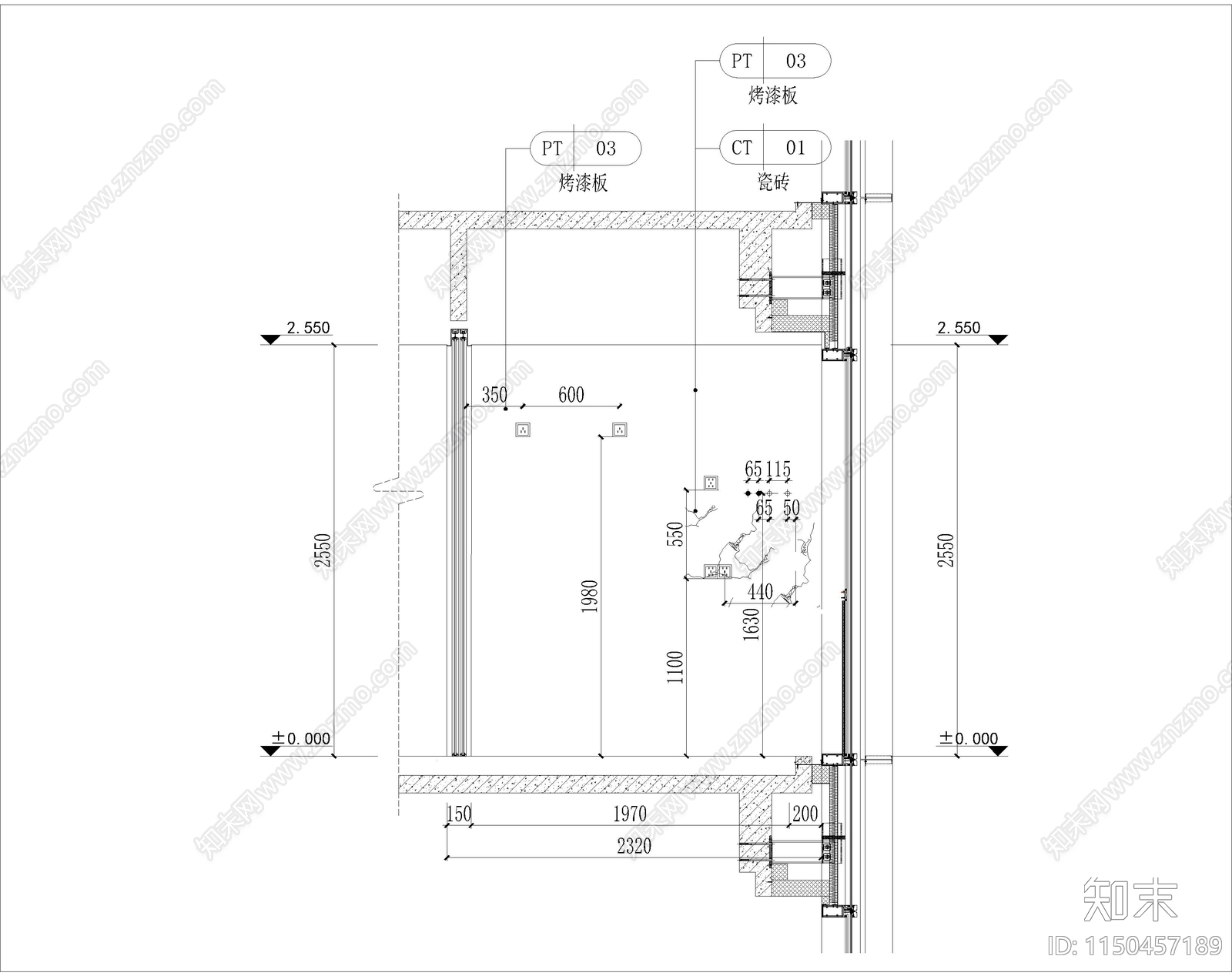 厨房cad施工图下载【ID:1150457189】