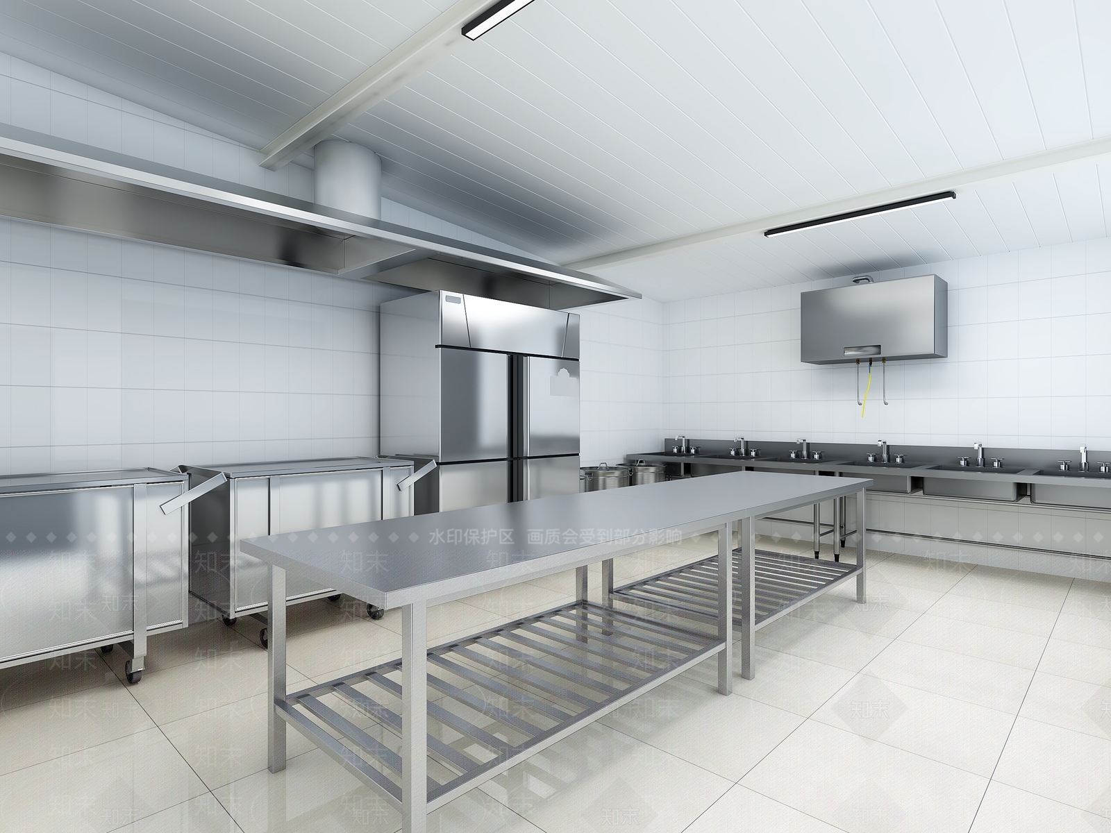 现代厨房设备3D模型下载【ID:1150458492】