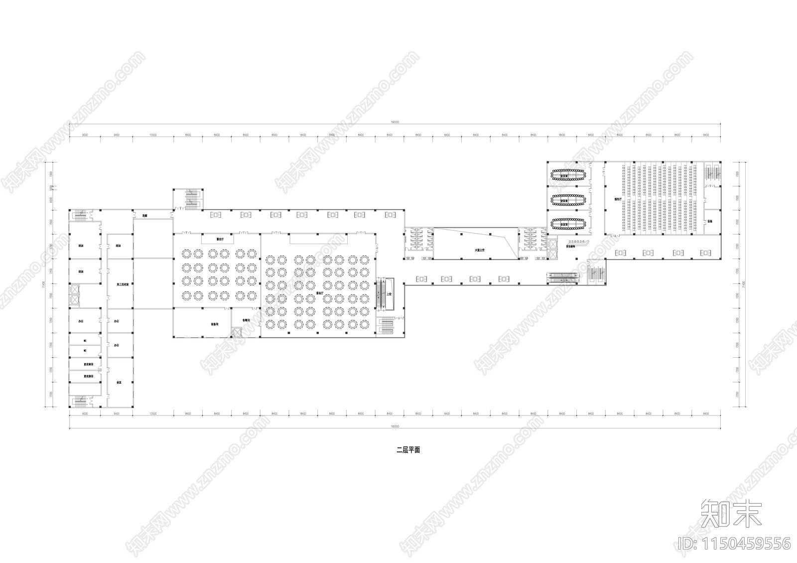 园林式五星级酒店施工图下载【ID:1150459556】