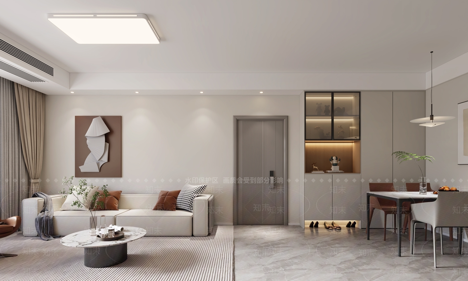 现代家具客厅3D模型下载【ID:1150460081】