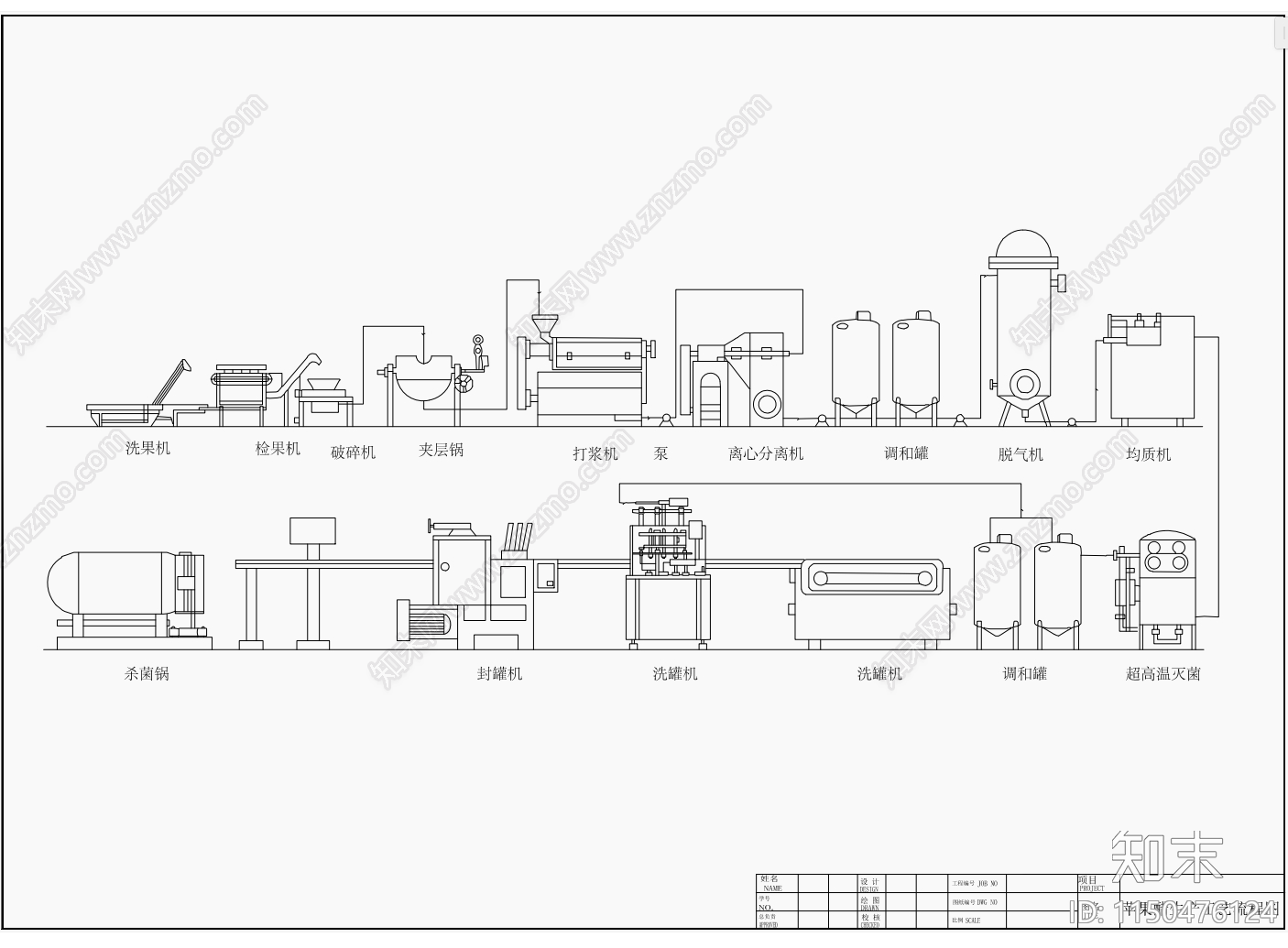 苹果醋生产工艺流程图施工图下载【ID:1150476124】