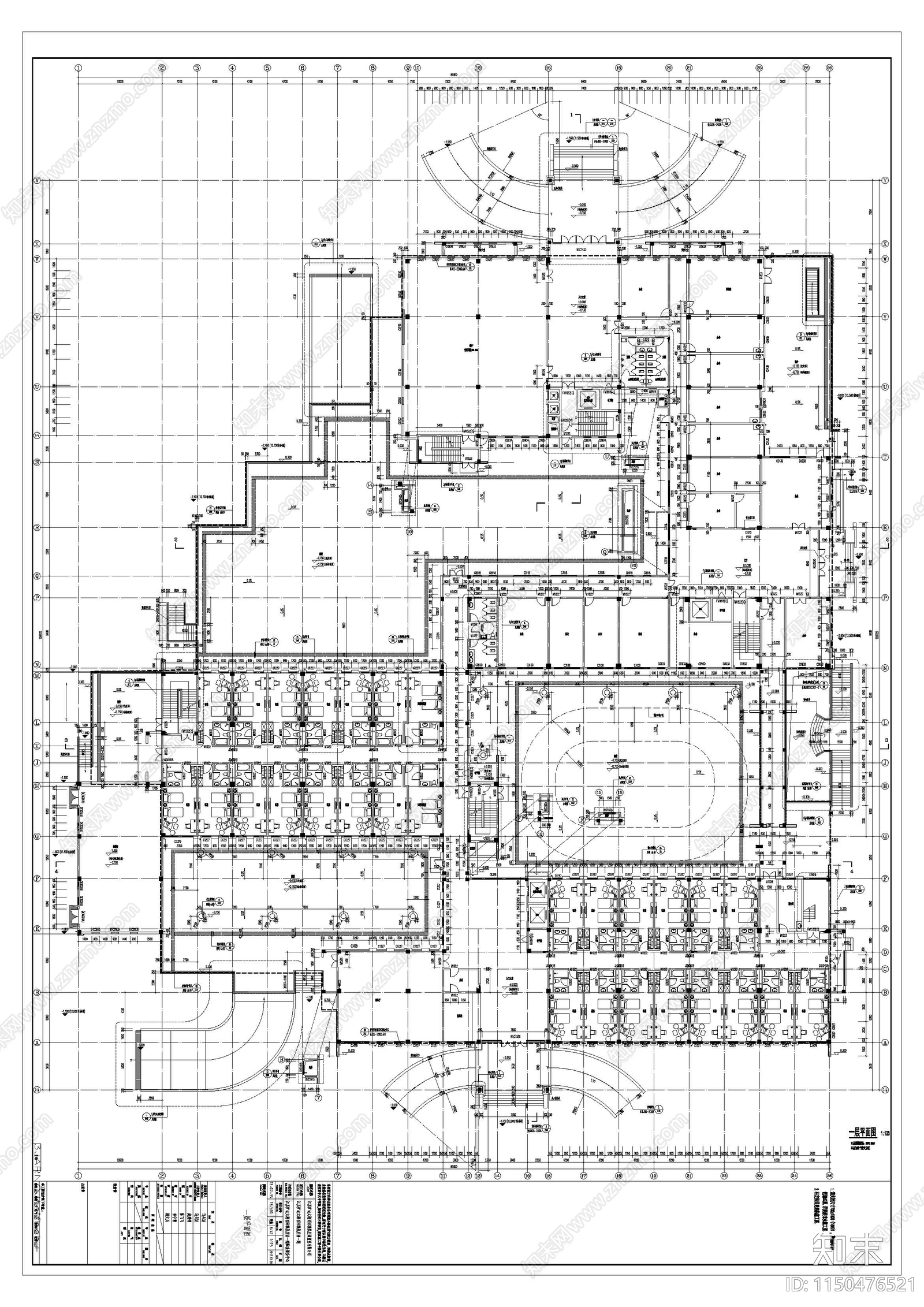 太湖旷达养老护理中心建筑cad施工图下载【ID:1150476521】