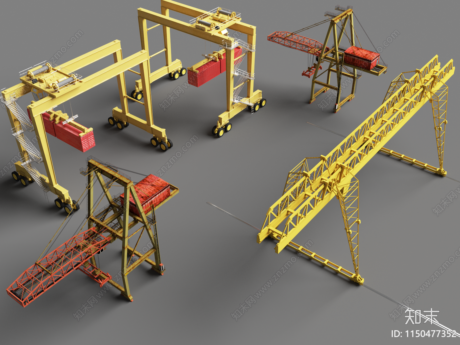 龙门吊3D模型下载【ID:1150477352】