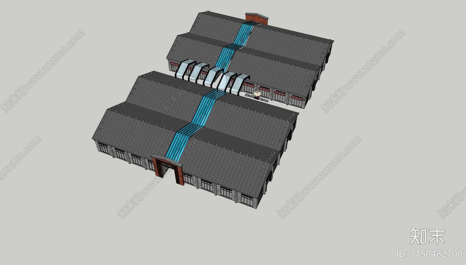 工业厂房SU模型下载【ID:1150482700】