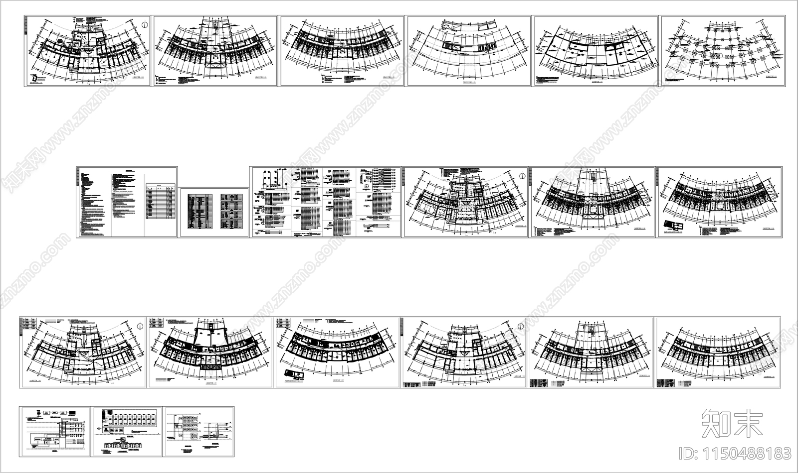 星级病房楼强弱电cad施工图下载【ID:1150488183】