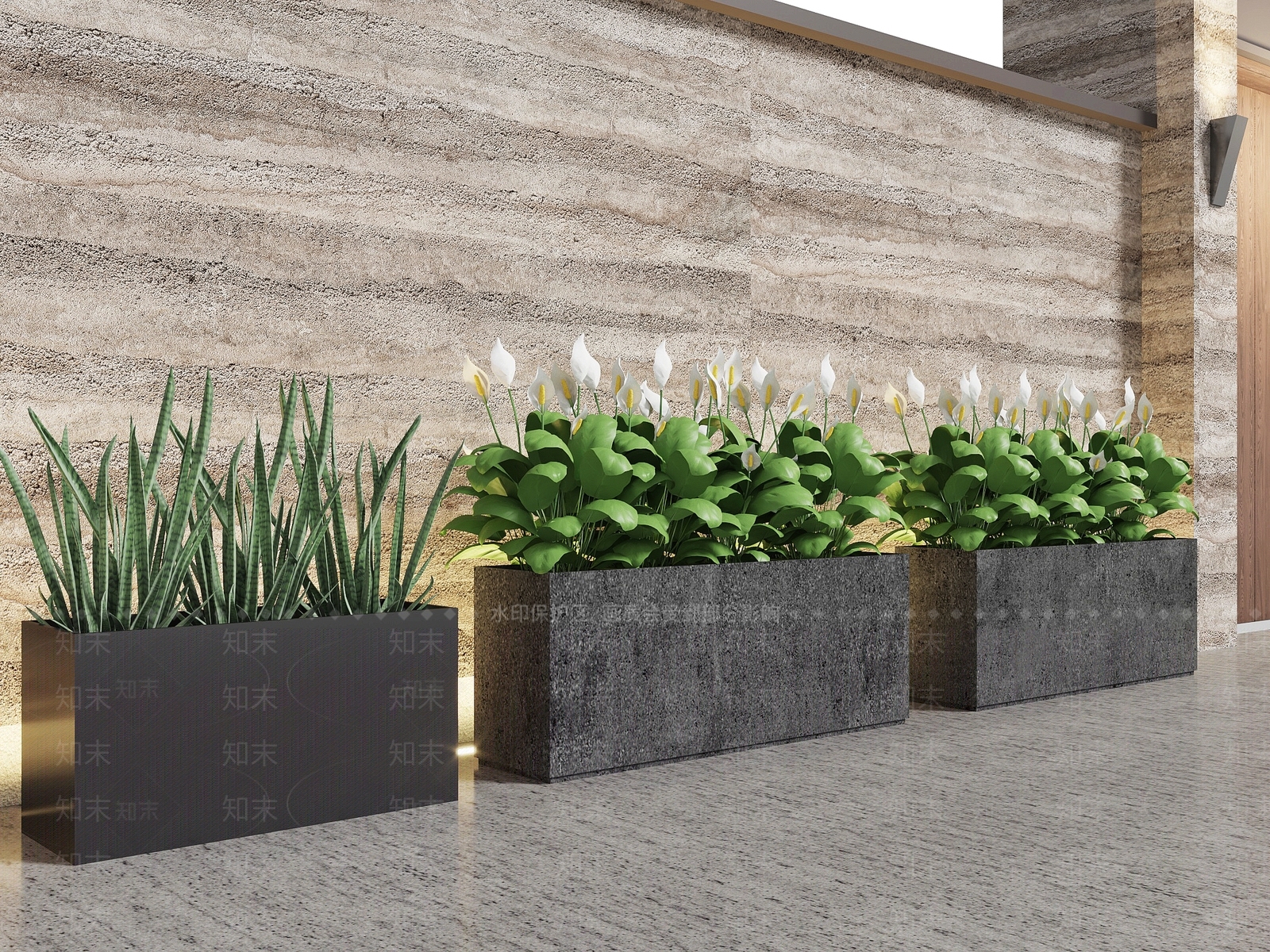 现代花箱组合3D模型下载【ID:1150488805】