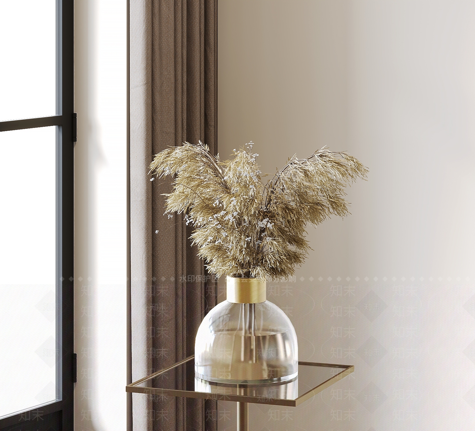 现代干枝花瓶SU模型下载【ID:1150493155】