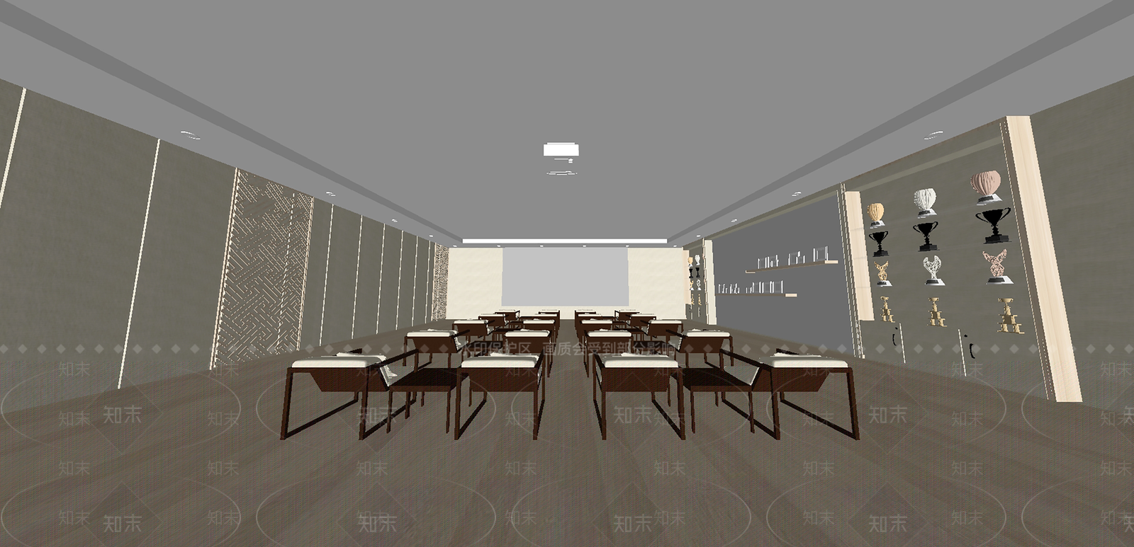 现代放映厅SU模型下载【ID:1150495861】