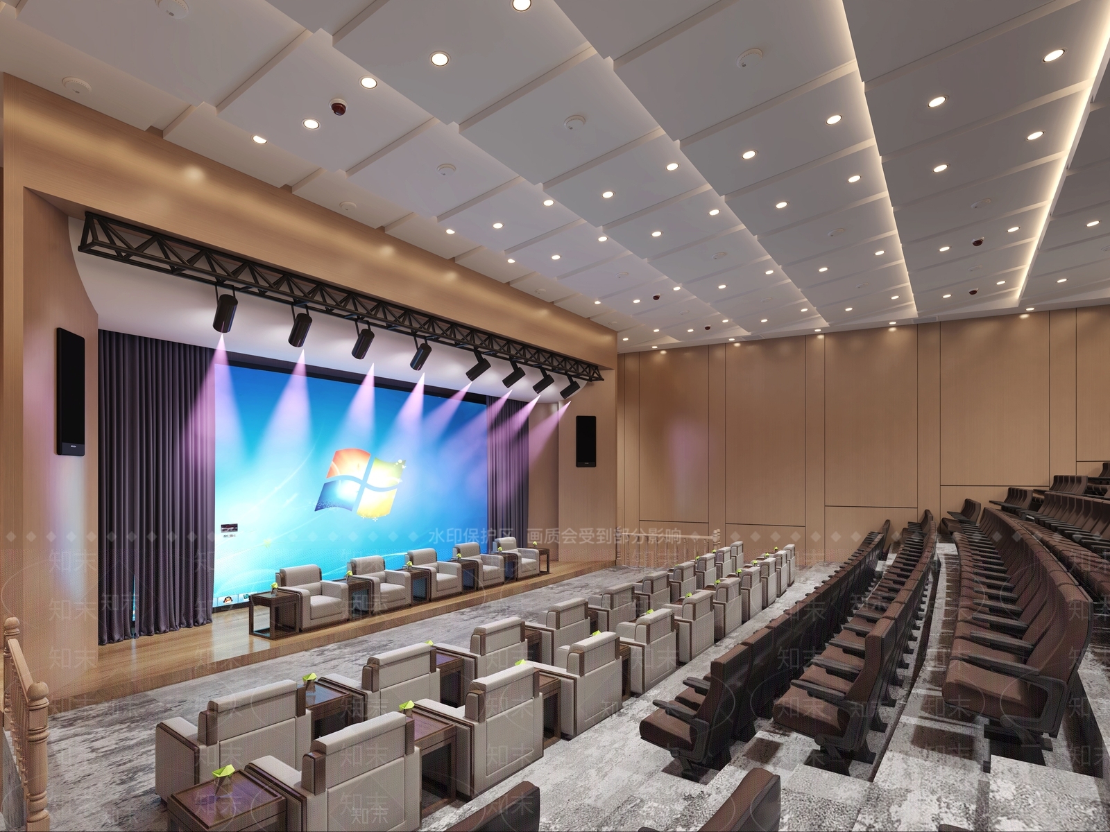 现代报告厅3D模型下载【ID:1150499083】