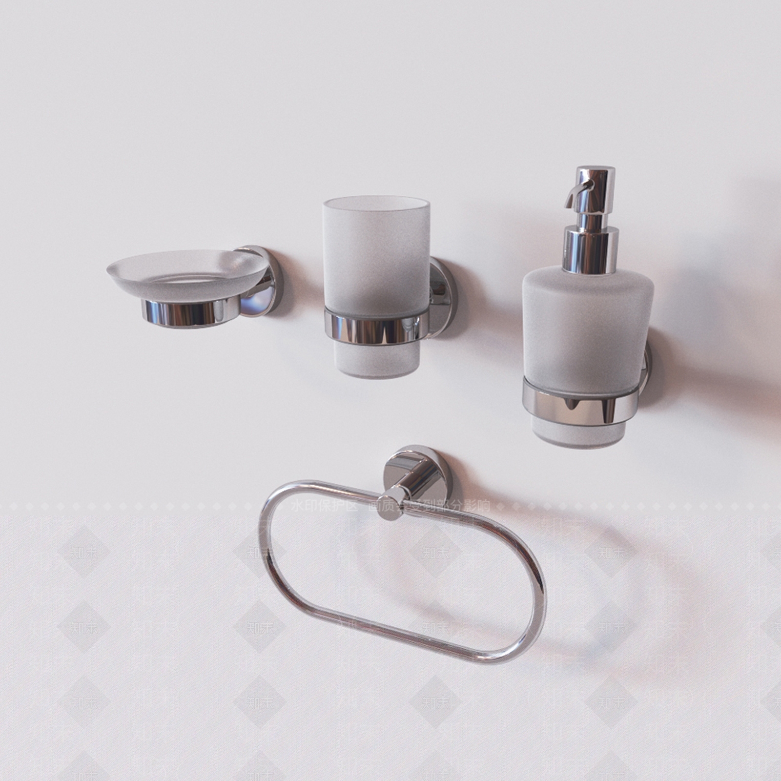 现代墙壁挂钩SU模型下载【ID:1150502926】