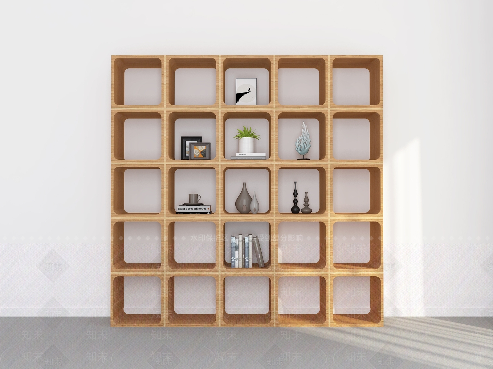 现代书架3D模型下载【ID:1150503574】