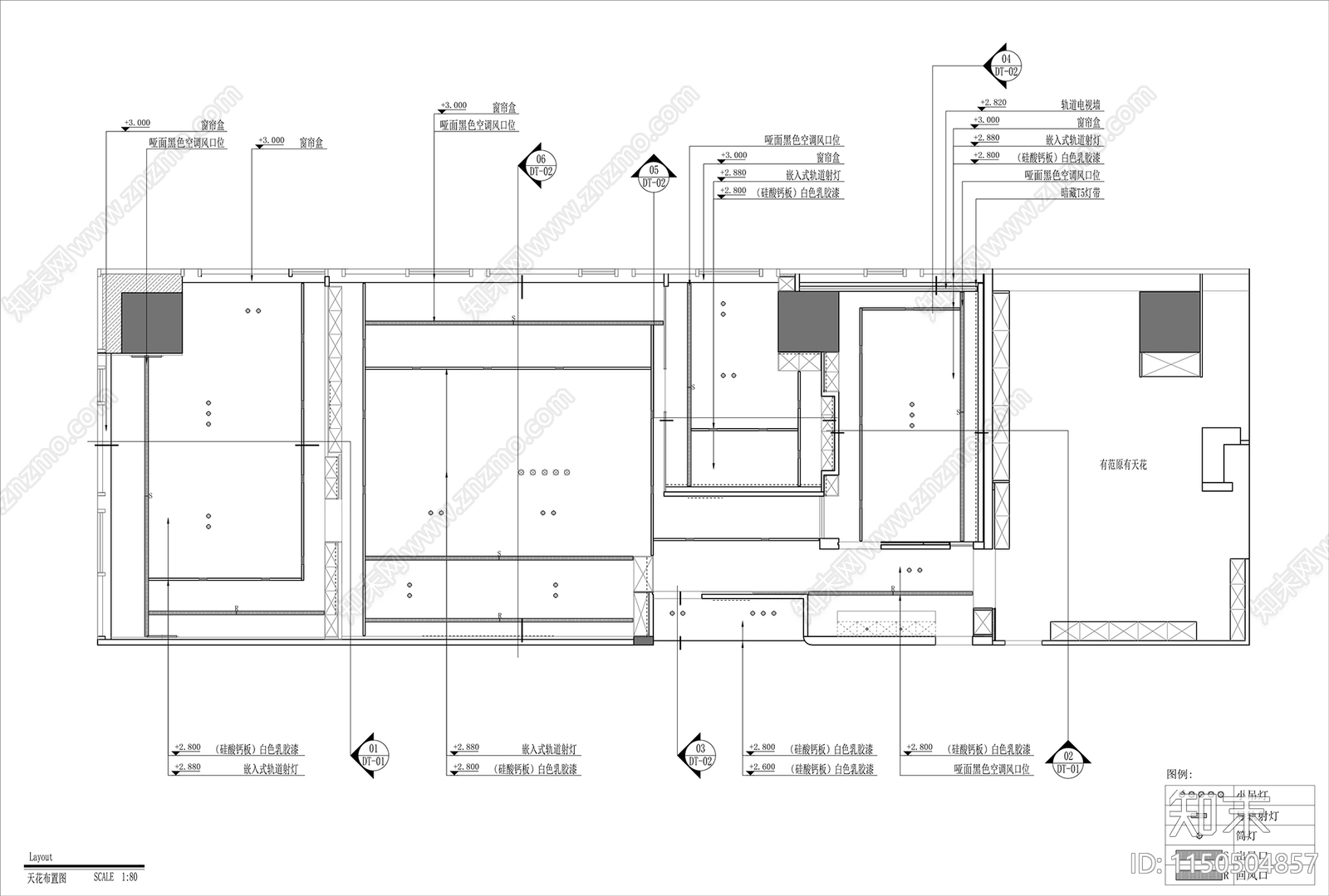 现代办公室室内cad施工图下载【ID:1150504857】