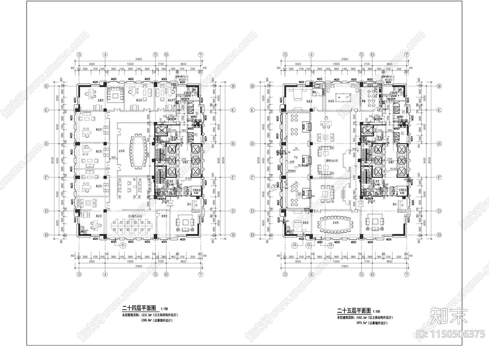 常州首府办公楼建筑cad施工图下载【ID:1150506375】