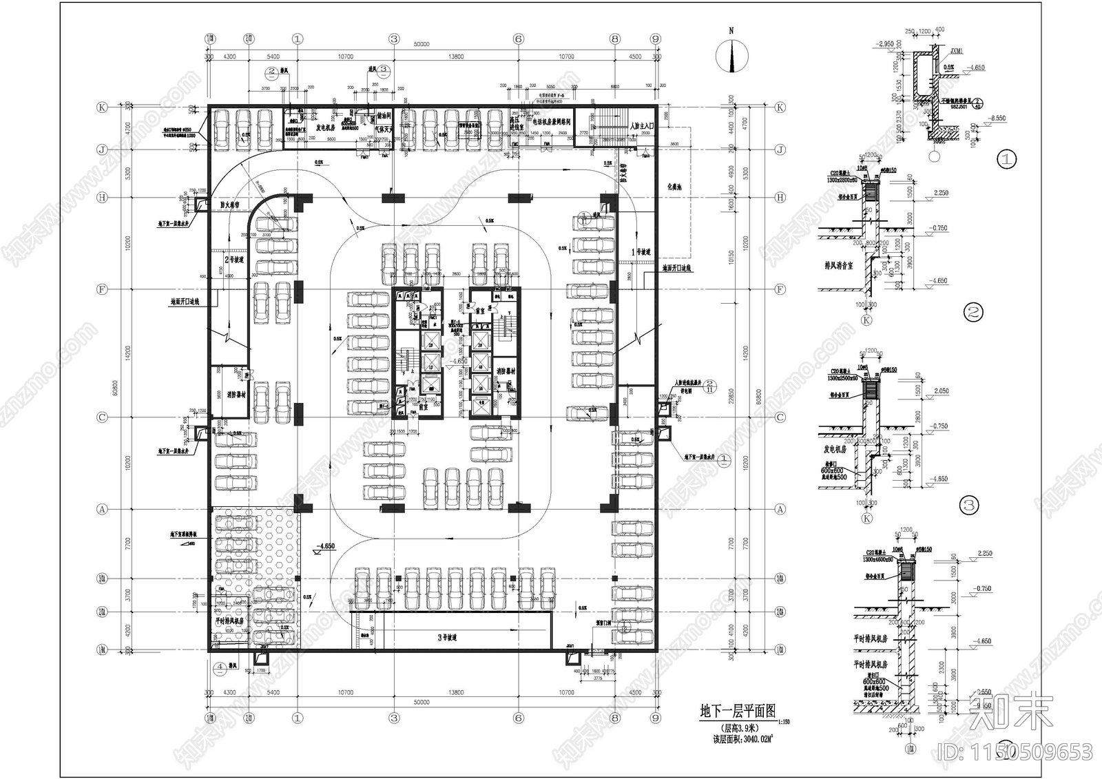 深圳英龙大厦建筑施工图下载【ID:1150509653】