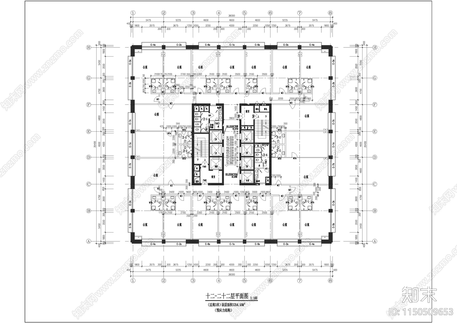 深圳英龙大厦建筑施工图下载【ID:1150509653】