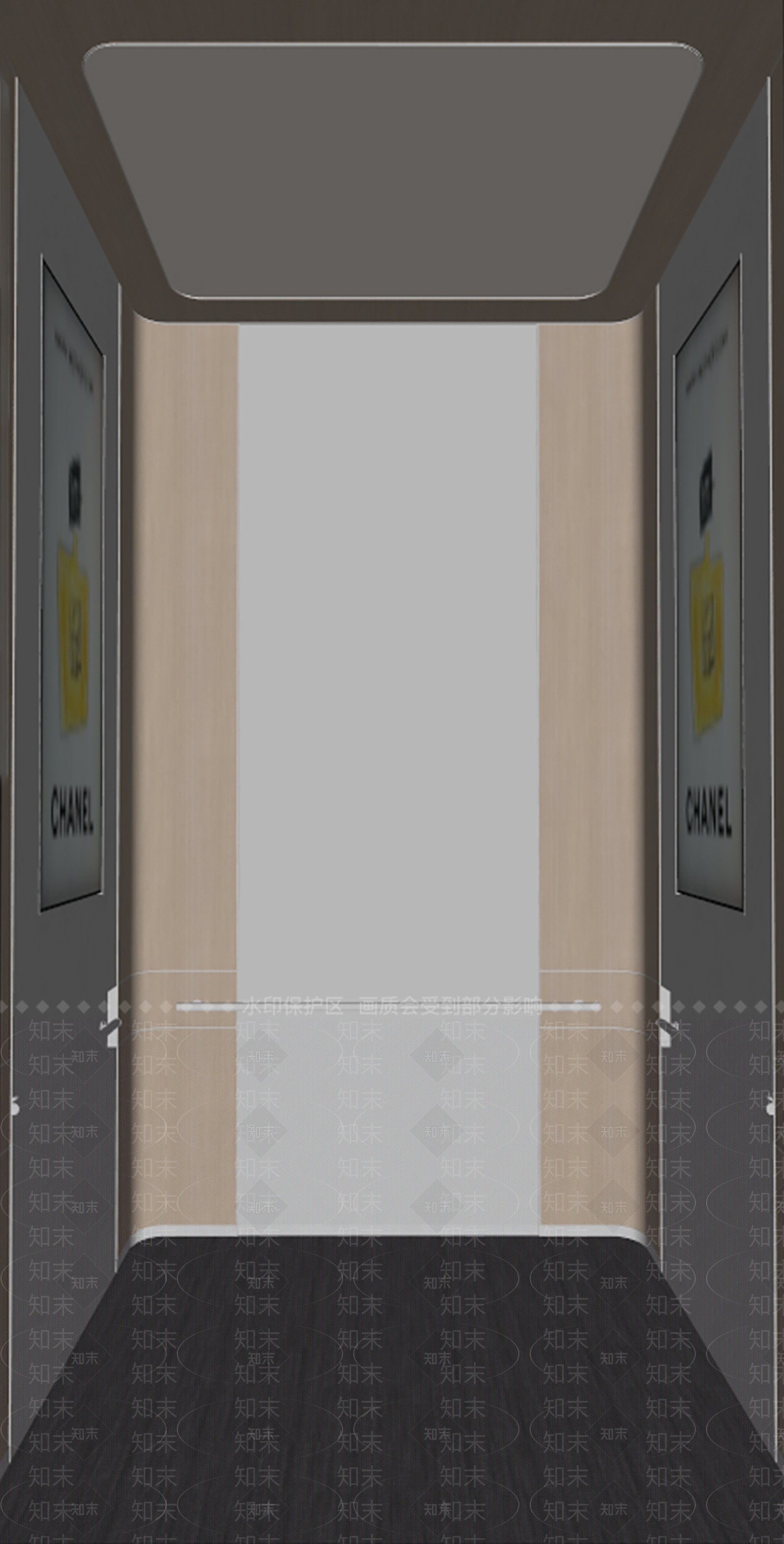 现代电梯轿厢SU模型下载【ID:1150513028】