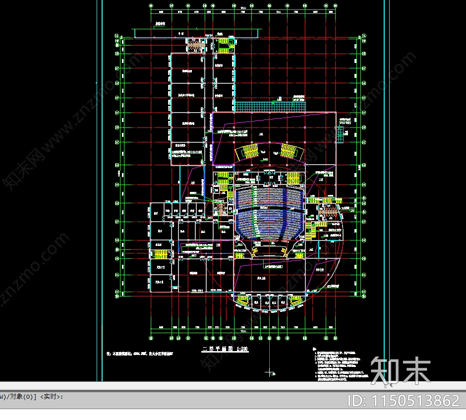 学生活动中心建筑cad施工图下载【ID:1150513862】