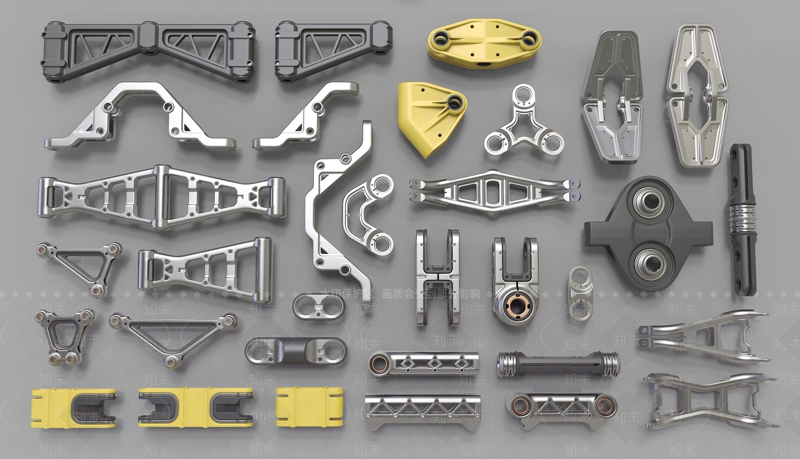 现代铰链插销门锁五金件SU模型下载【ID:1150518211】