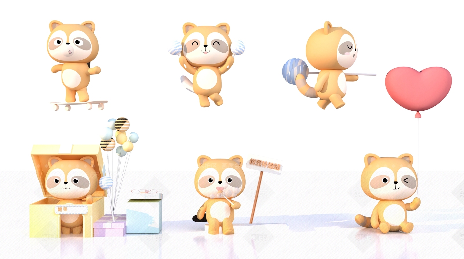 动物雕塑3D模型下载【ID:1150527050】