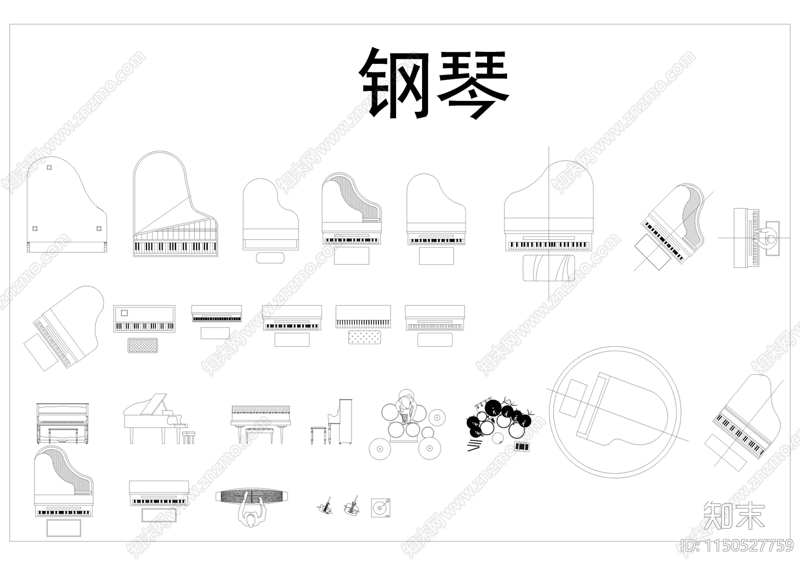 最新健身娱乐器材大全cad施工图下载【ID:1150527759】