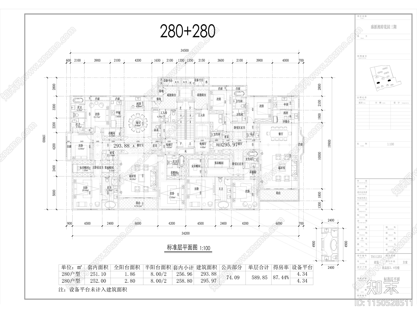 商品房平面户型汇总cad施工图下载【ID:1150528511】