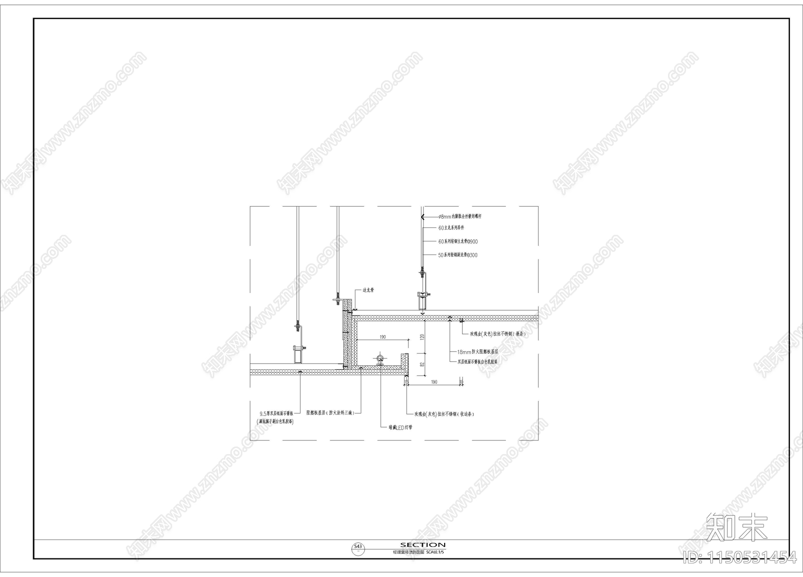 现代总经理办公室室内cad施工图下载【ID:1150531454】