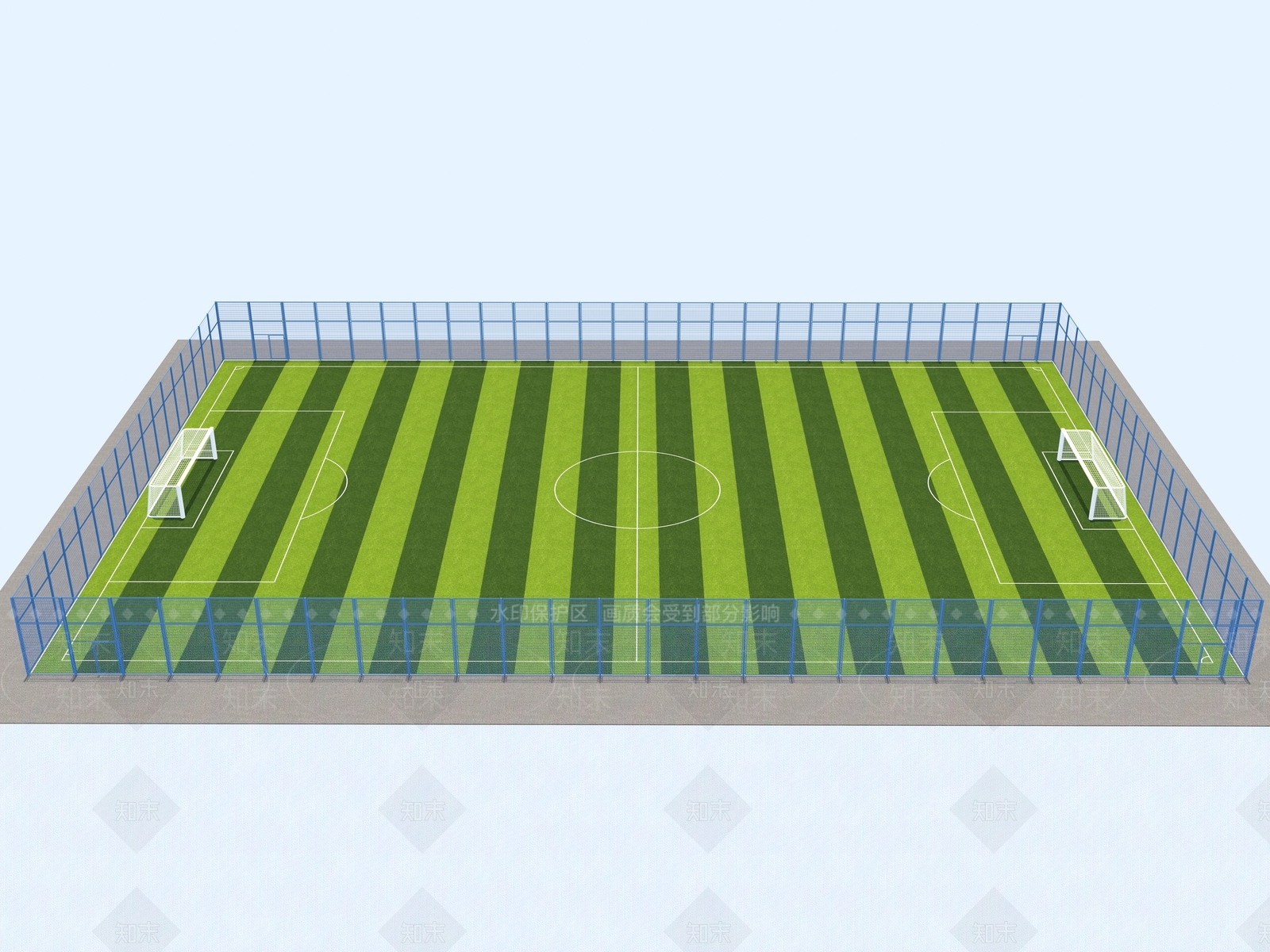 现代11人足球场3D模型下载【ID:1150534633】