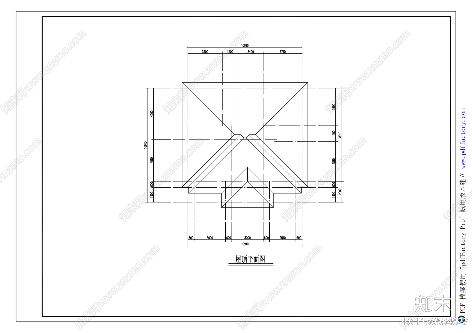 简欧别墅建筑室内cad施工图下载【ID:1150534827】