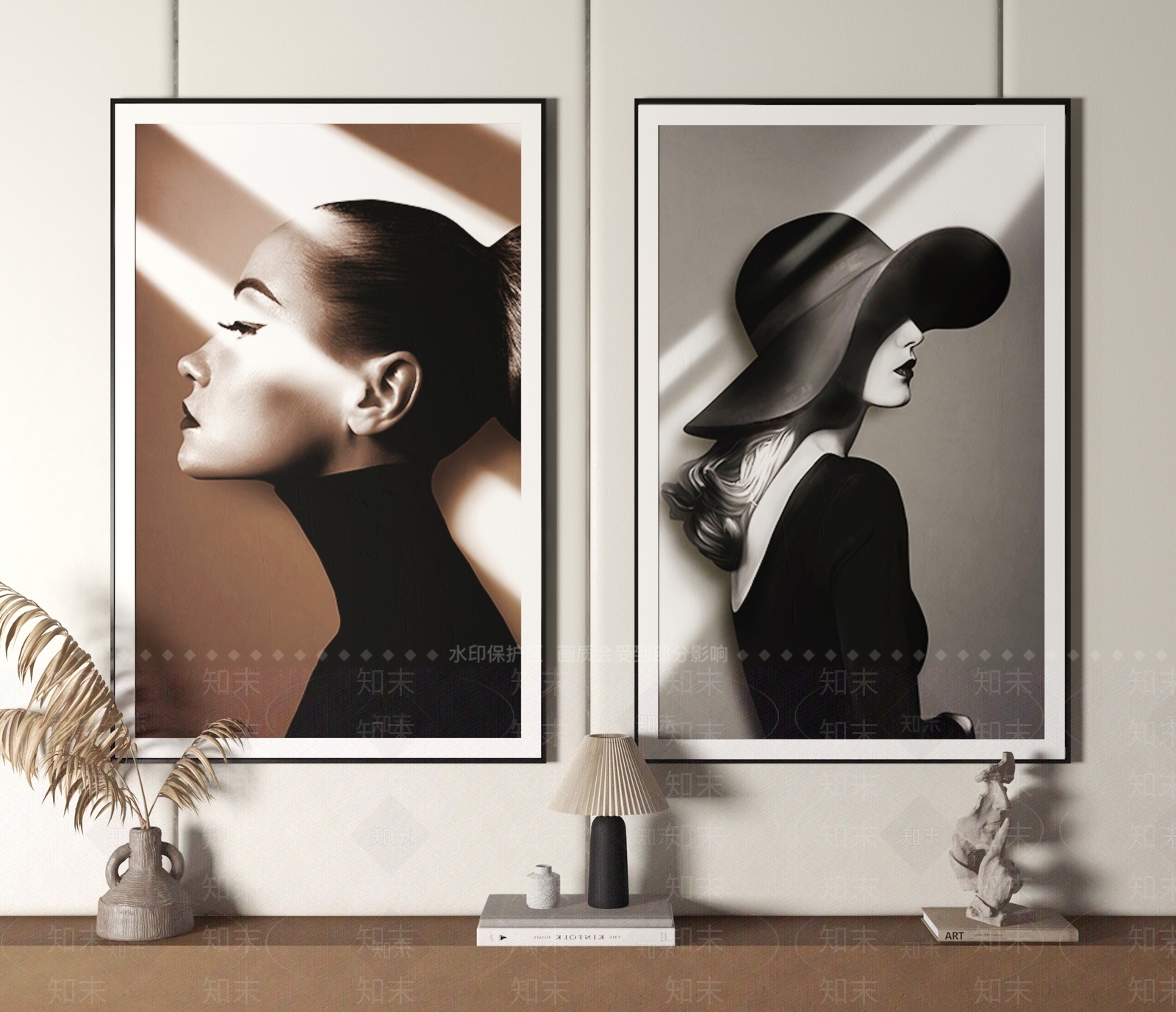 现代人物装饰画SU模型下载【ID:1150535255】