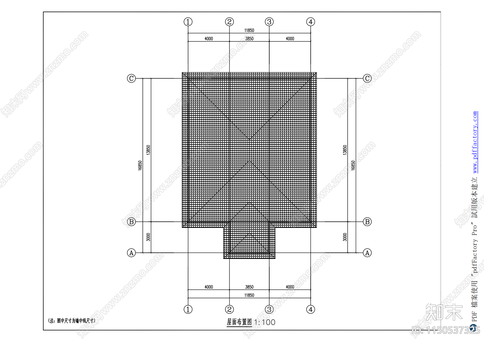 简欧别墅建筑室内cad施工图下载【ID:1150537325】