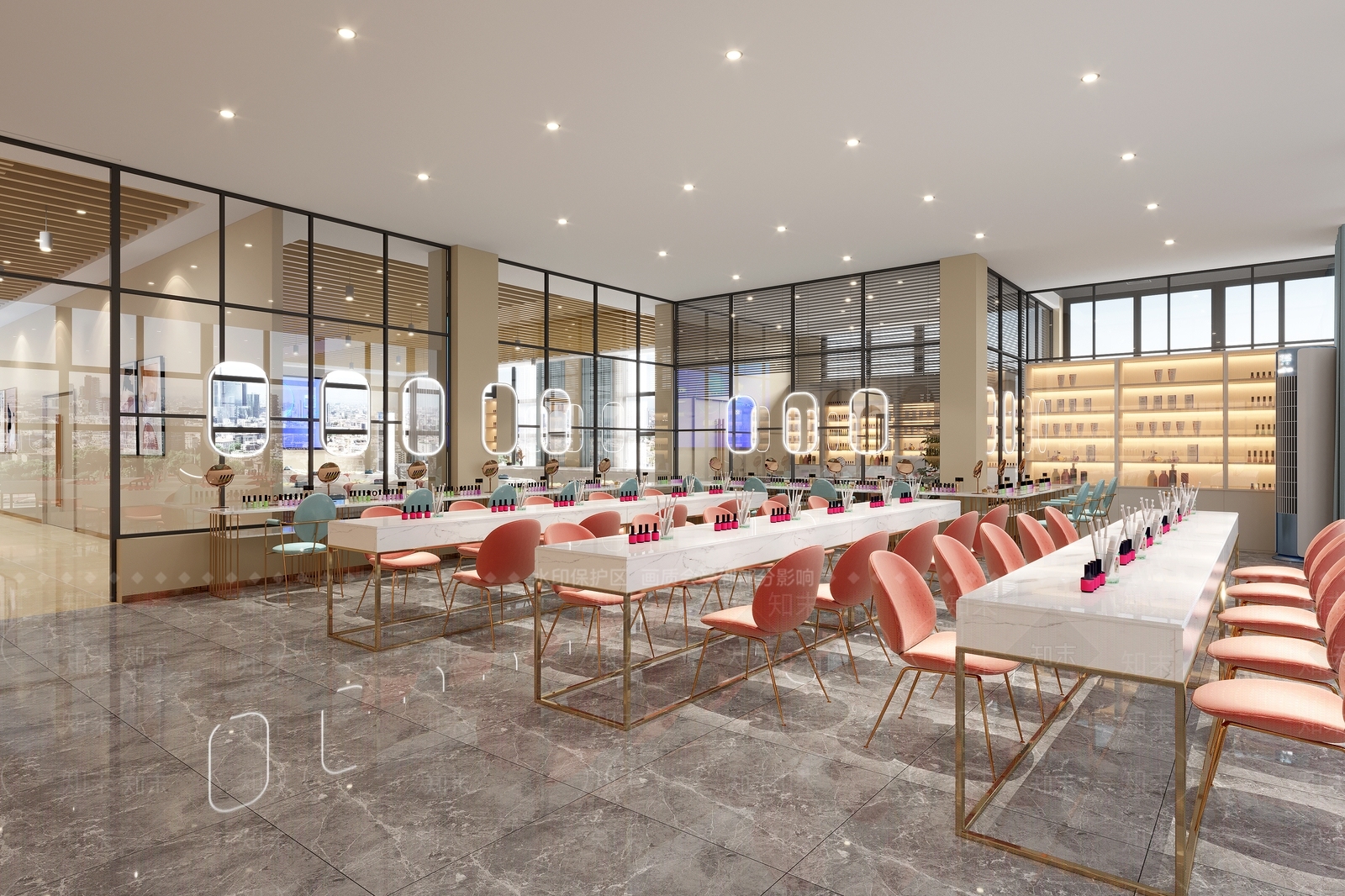 现代美甲店3D模型下载【ID:1150555311】
