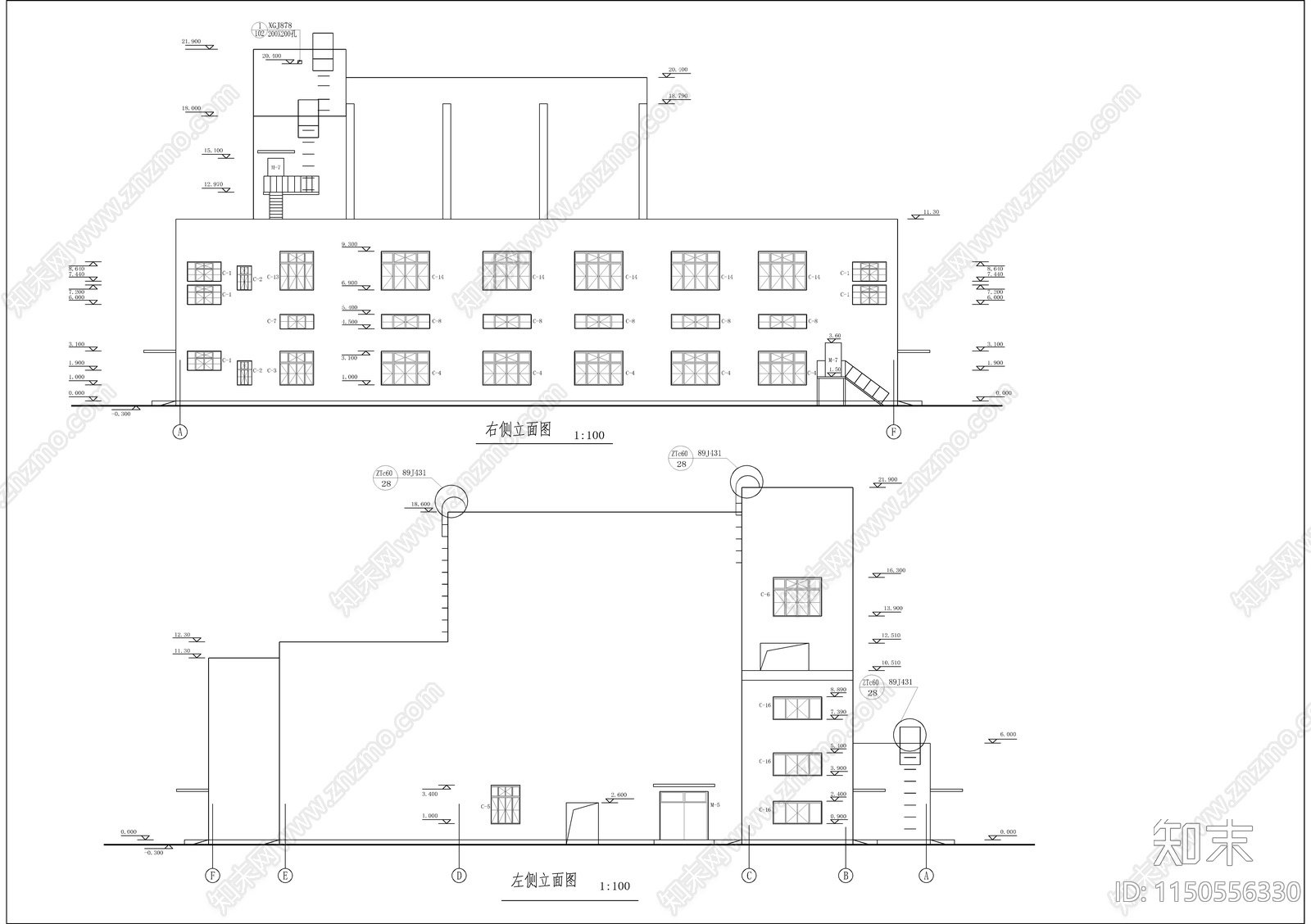 集中供热站建筑cad施工图下载【ID:1150556330】