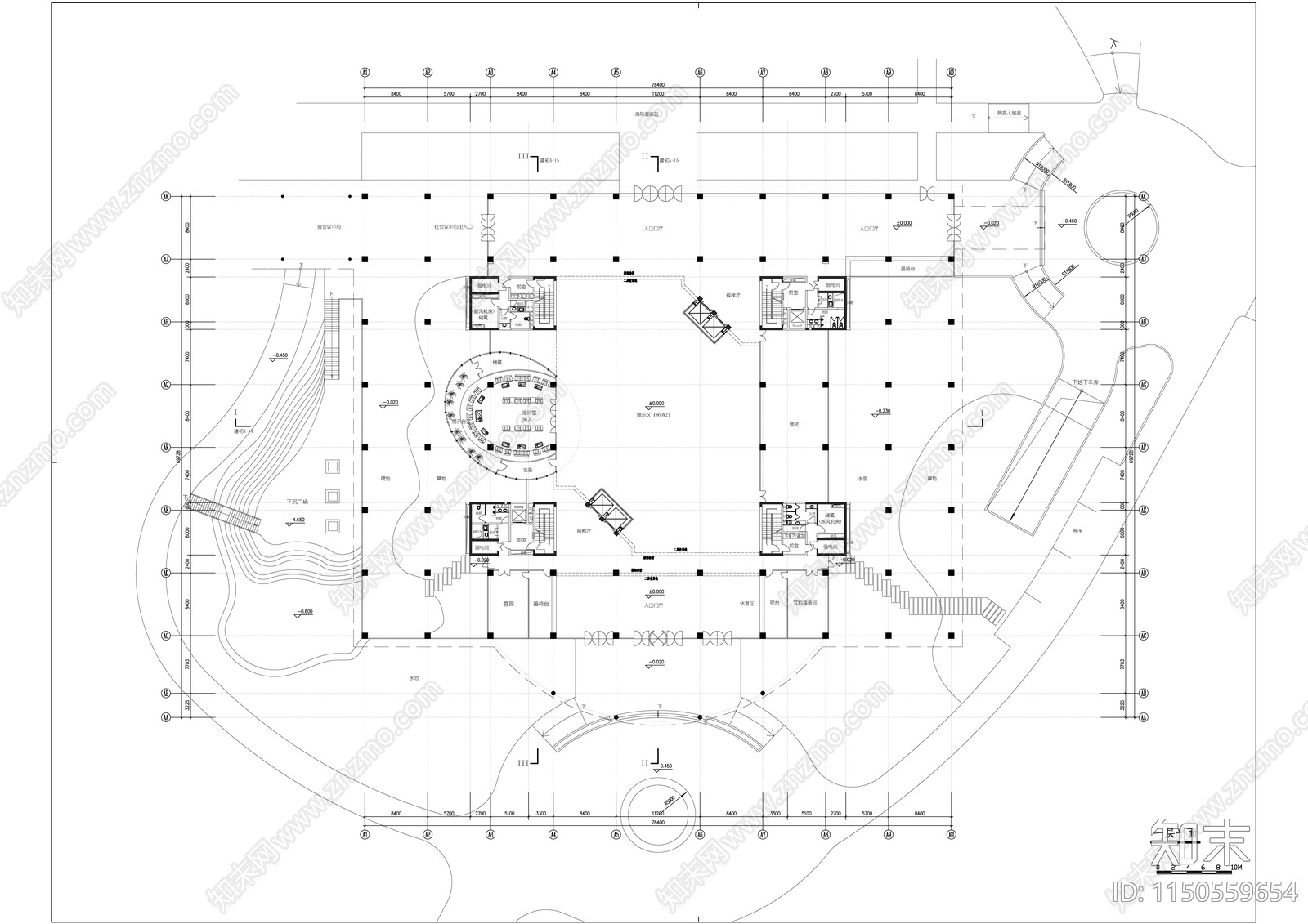 上海烟草科技大楼建筑cad施工图下载【ID:1150559654】