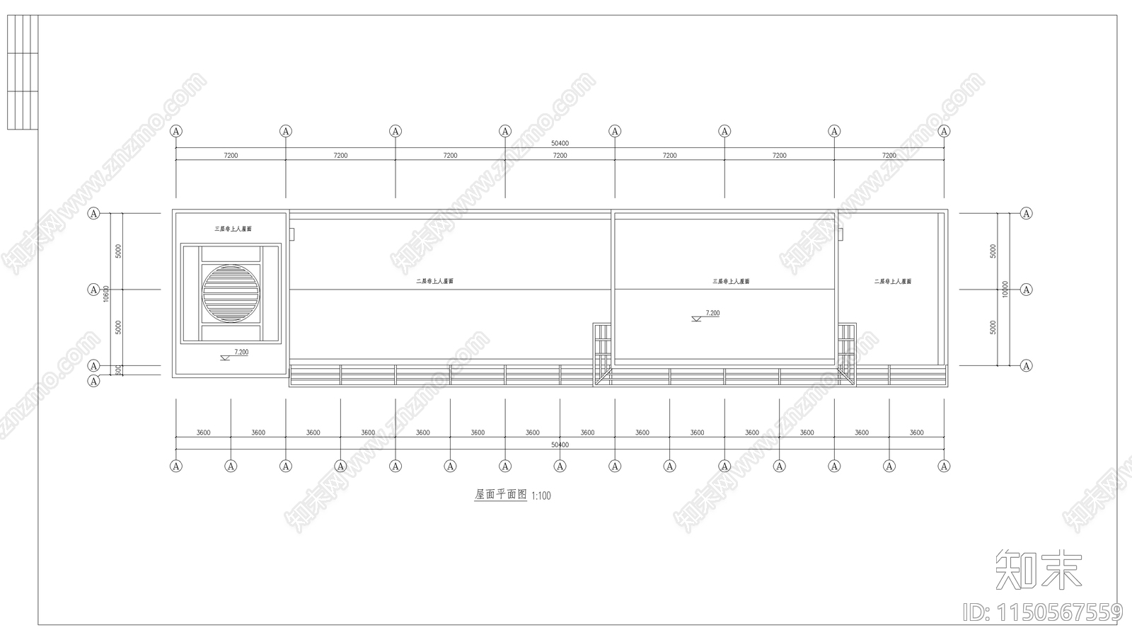 徽派沿街楼建筑cad施工图下载【ID:1150567559】