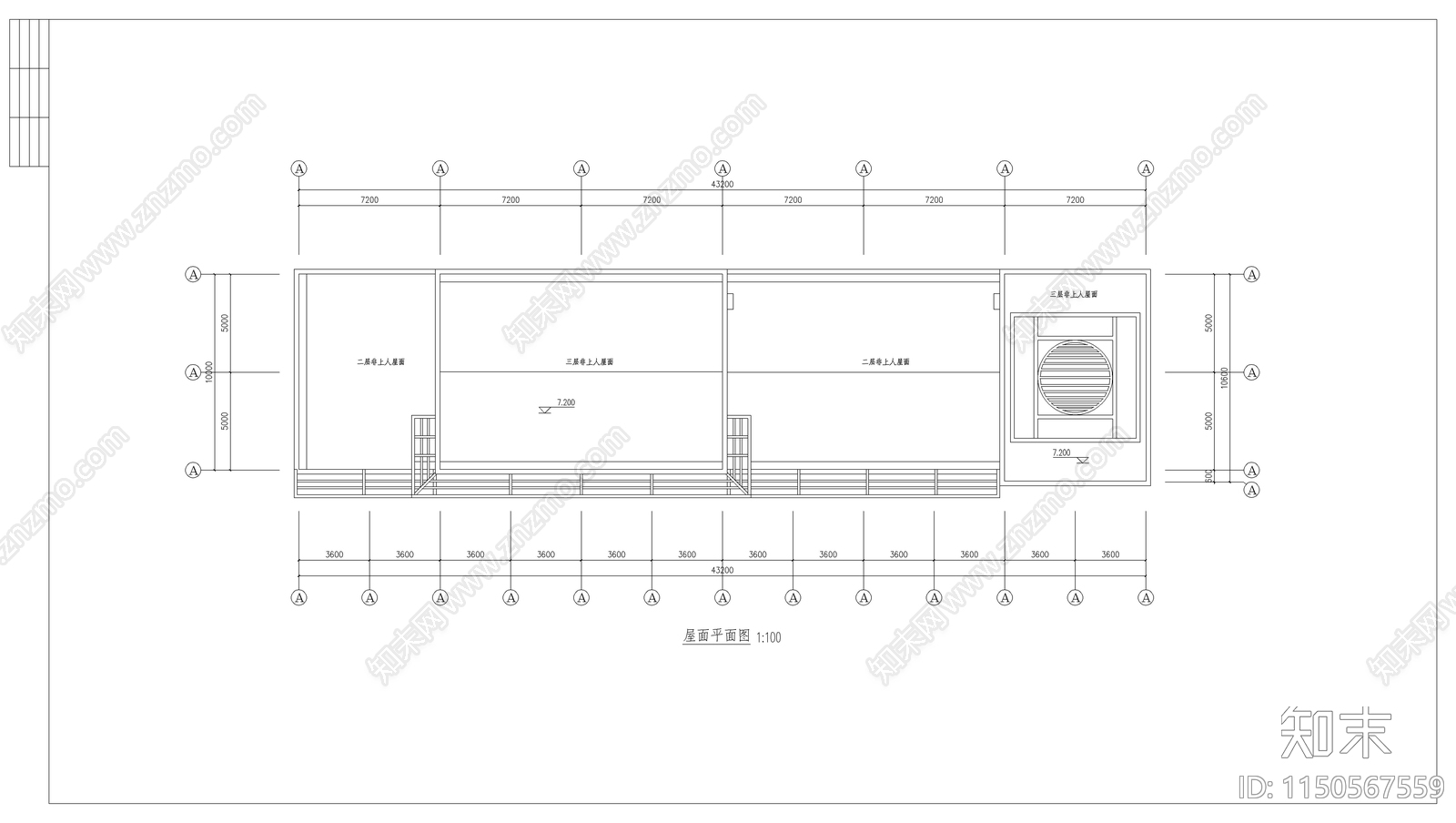 徽派沿街楼建筑cad施工图下载【ID:1150567559】