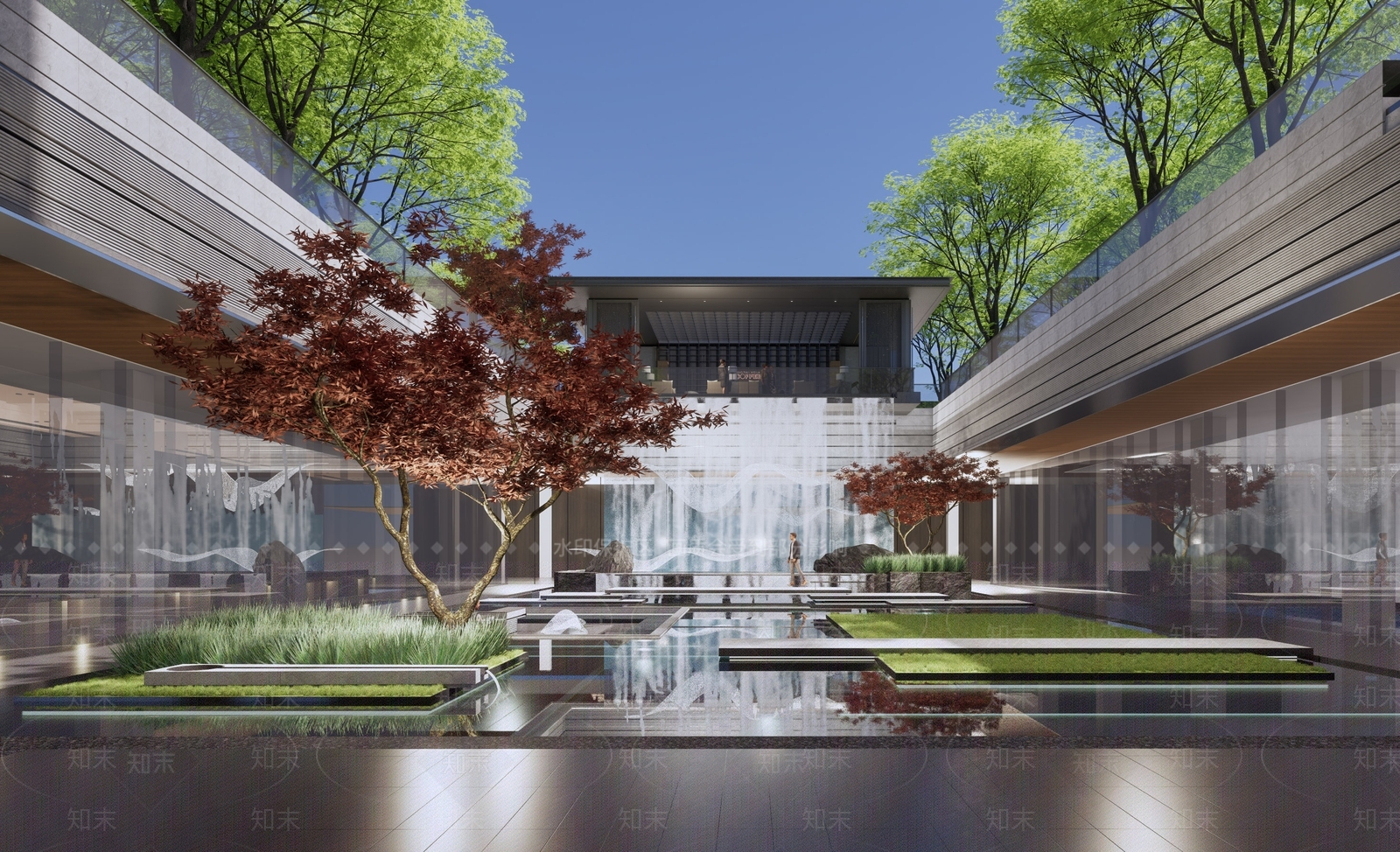 商业综合体景观SU模型精品下载_SketchUp模型_知末网